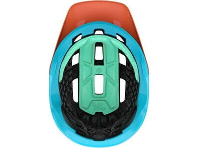 Lazer Coyote KinetiCore Helmet, Matt Orange Green click to zoom image