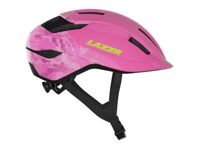 Lazer J1 KC Helmet, Clouds, Uni-Youth Pink click to zoom image