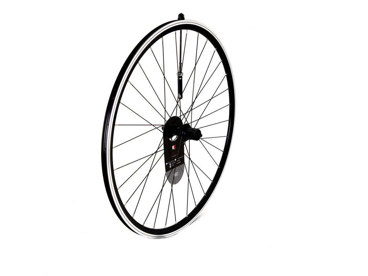 KX Pro Road 700C Q/R Sealed Bearing 8-10 Speed Wheels in Black Rear click to zoom image