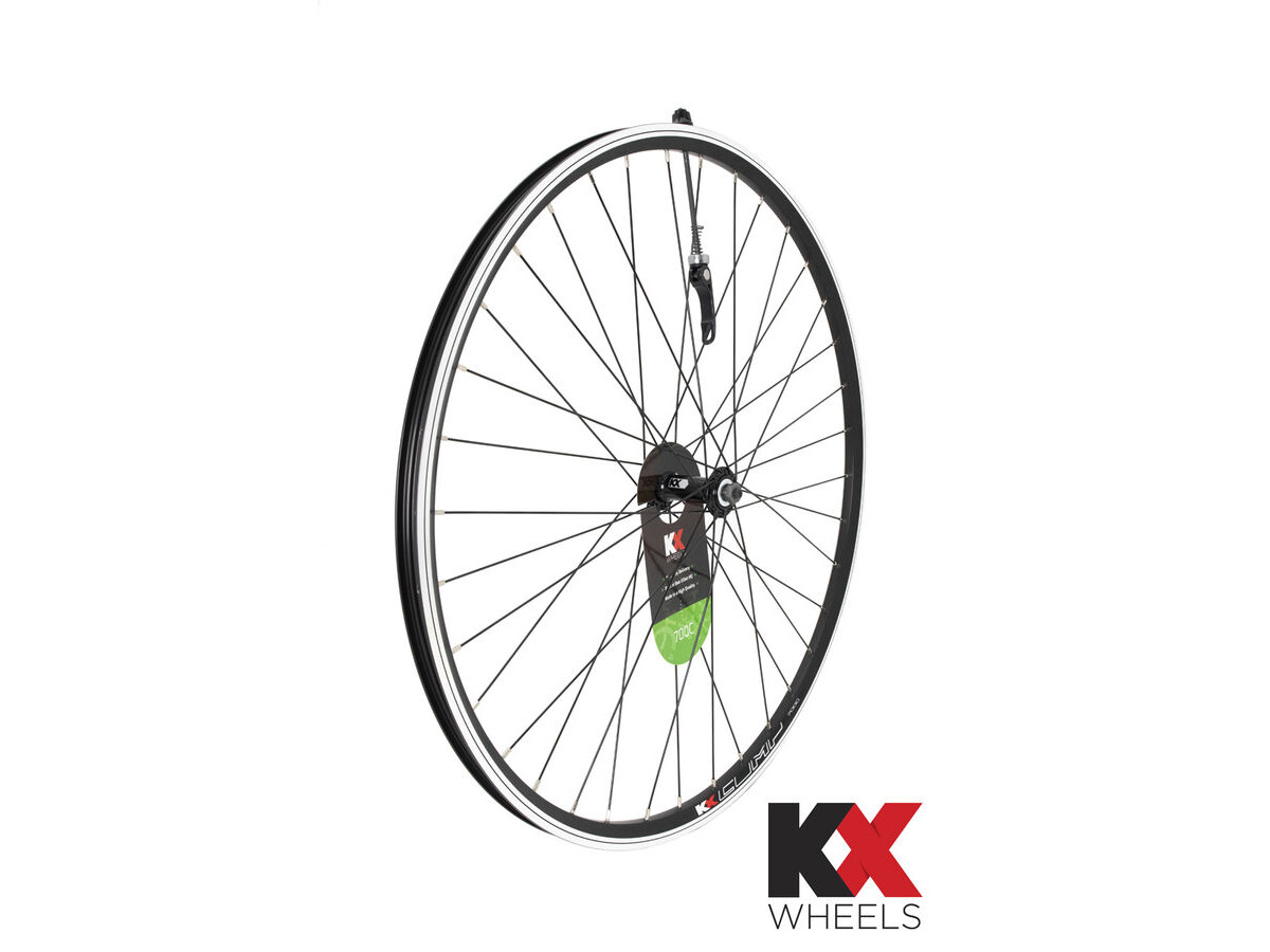 KX Hybrid 700C Doublewall Q/R Wheel Rim Brake (Front) BLACK click to zoom image