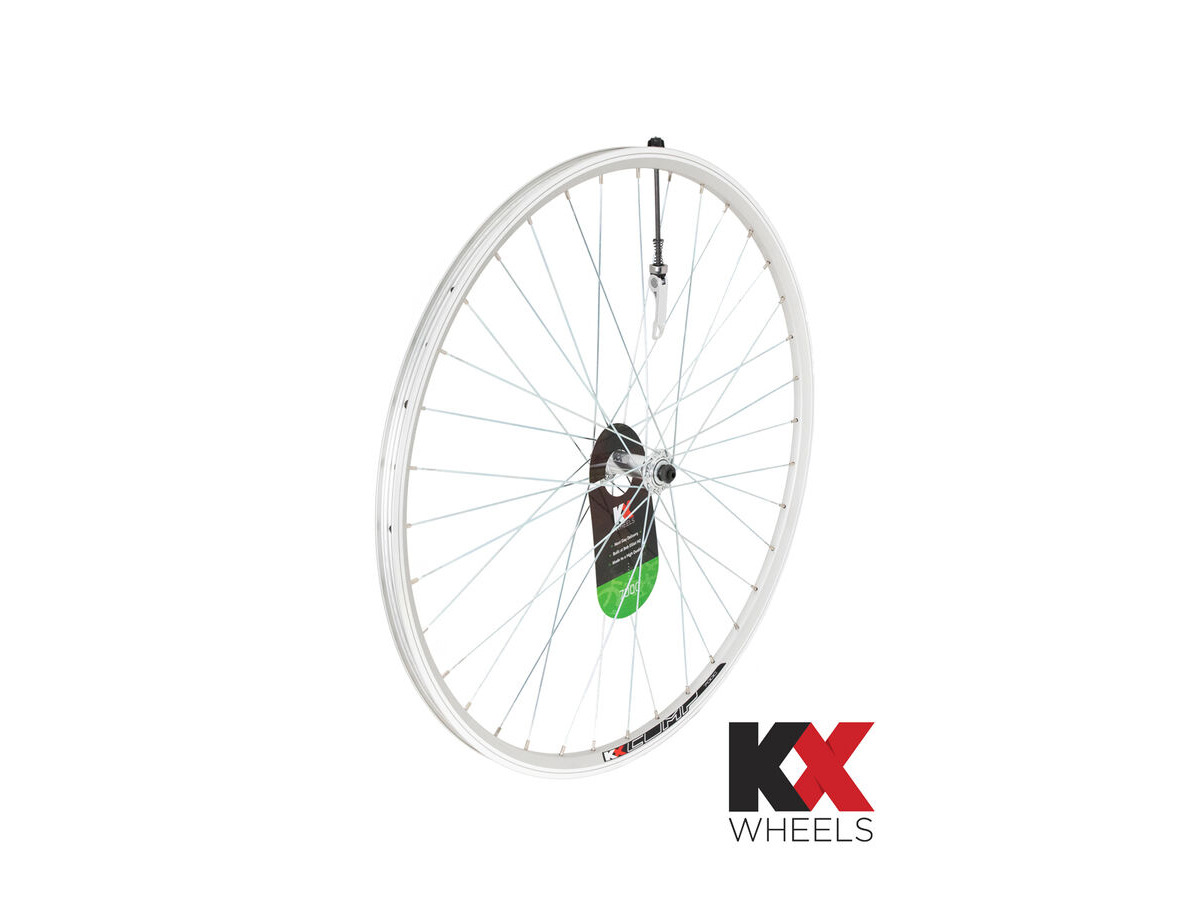 KX Hybrid 700C Doublewall Q/R Wheel Rim Brake (Front) SILVER click to zoom image