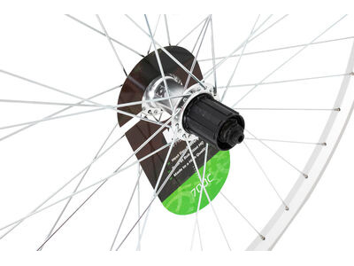 KX Hybrid 700C Singlewall Q/R Cassette Wheel Rim Brake (Rear) SILVER click to zoom image