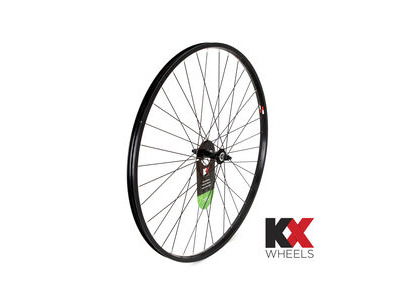 KX Hybrid 700C Singlewall Solid Axle Wheel Rim Brake (Front) BLACK
