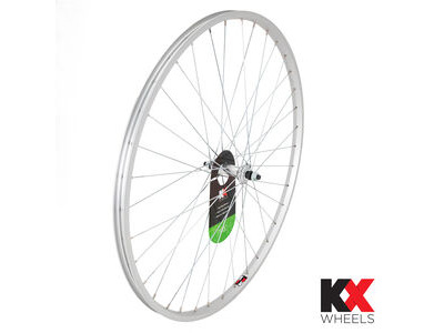 KX Hybrid 700C Singlewall Solid Axle Wheel Rim Brake (Front) SILVER