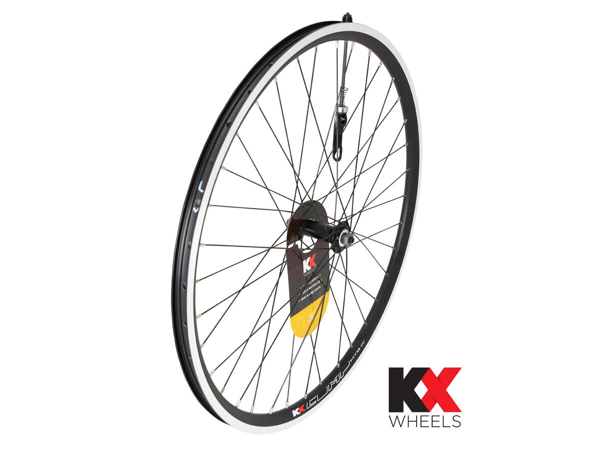 KX MTB 26" Doublewall Q/R Wheel Rim Brake (Front) BLACK click to zoom image