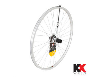 KX MTB 26" Singlewall Q/R Cassette Wheel Rim Brake (Rear) SILVER