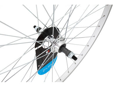 KX Road 27 x 1 1/4" Singlewall Solid Axle Screw On Wheel Rim Brake in Silver (Rear) click to zoom image