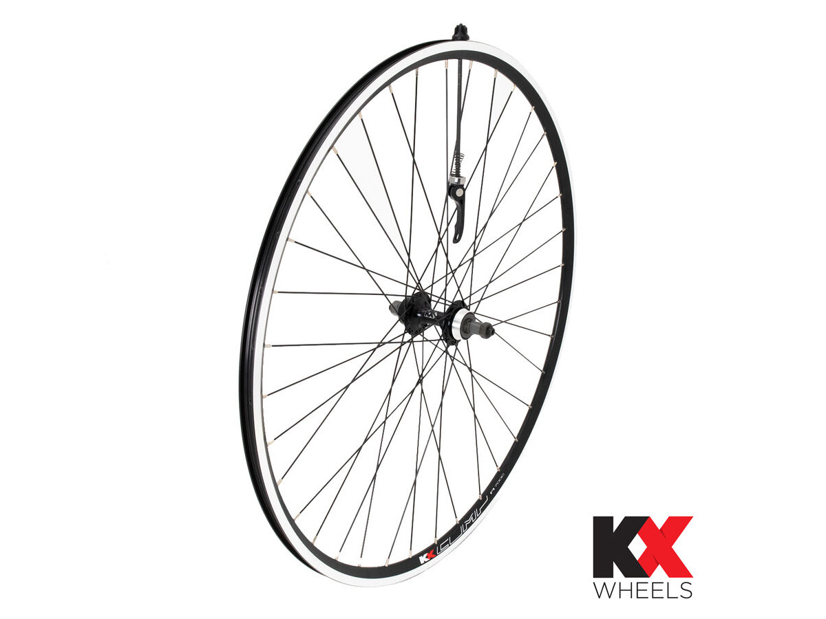 KX Road 700C Doublewall Q/R Screw On Wheel Rim Brake (Rear) BLACK click to zoom image