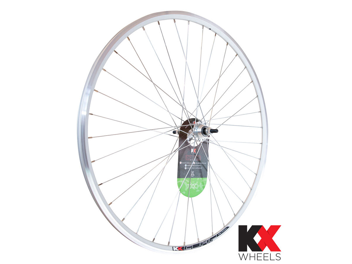 KX Eco FXD 700c Fixie Wheel in Silver (Rear) click to zoom image