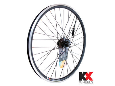 KX Junior 24" Doublewall Q/R Axle Wheel Disc / Rim Brake in Black (Front)