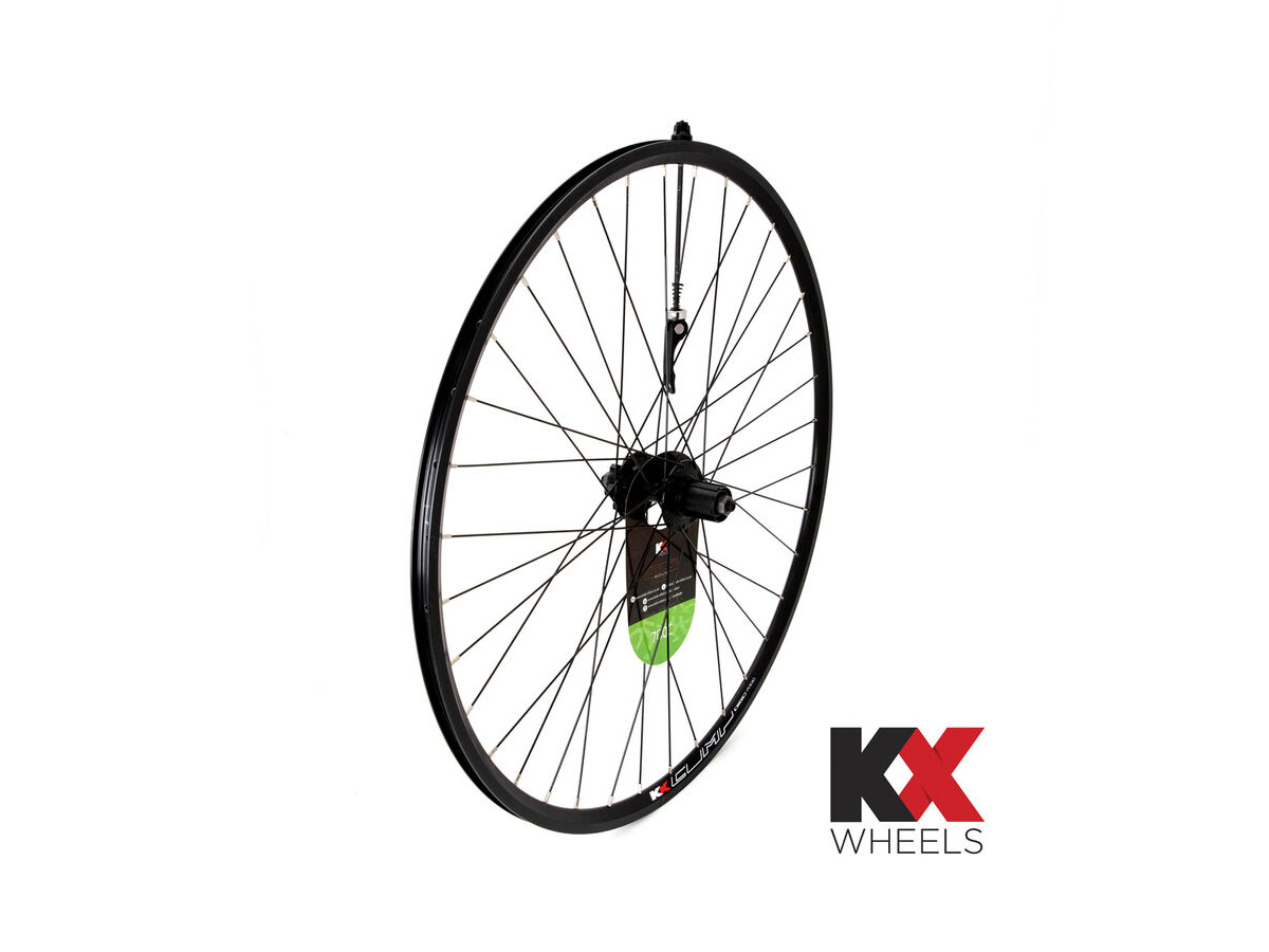 KX Road 700C Doublewall Q/R Wheel Cassette Disc Brake in Black (Rear) click to zoom image