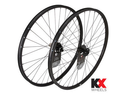 KX Pro 29" MTB Disc Tubeless Thru Axle Wheels in Black