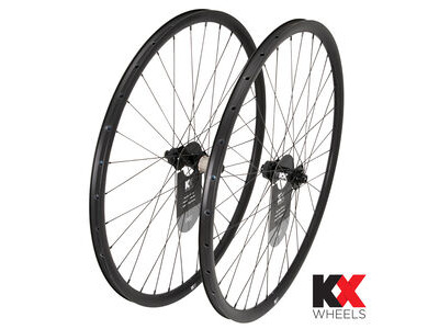 KX Pro Road Disc Tubeless Thru Axle Wheels in Black