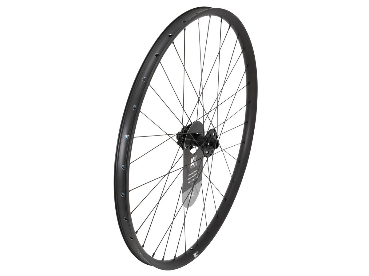 KX Pro 27.5" MTB Disc Tubeless Thru Axle Wheels in Black Front click to zoom image