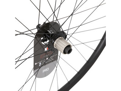 KX Pro 27.5" MTB Disc Tubeless Thru Axle Wheels in Black Rear click to zoom image