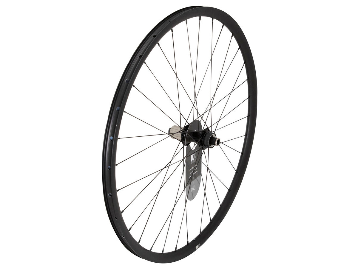 KX Pro Gravel Disc Tubeless Thru Axle Wheels in Black Rear click to zoom image