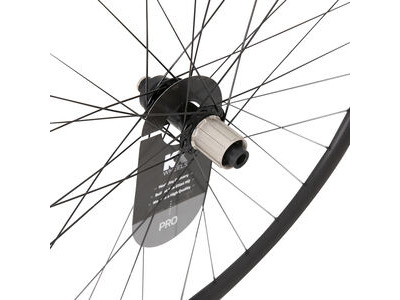 KX Pro Road Disc Tubeless Thru Axle Wheels in Black Rear click to zoom image