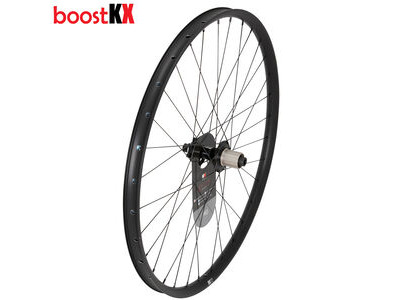 KX KX Pro 27.5" MTB Disc Tubeless Thru Axle Boost Wheels in Black Front click to zoom image