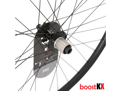 KX KX Pro 27.5" MTB Disc Tubeless Thru Axle Boost Wheels in Black Front click to zoom image