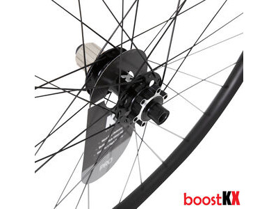 KX KX Pro 29" MTB Disc Tubeless Thru Axle Boost Wheels in Black Front click to zoom image