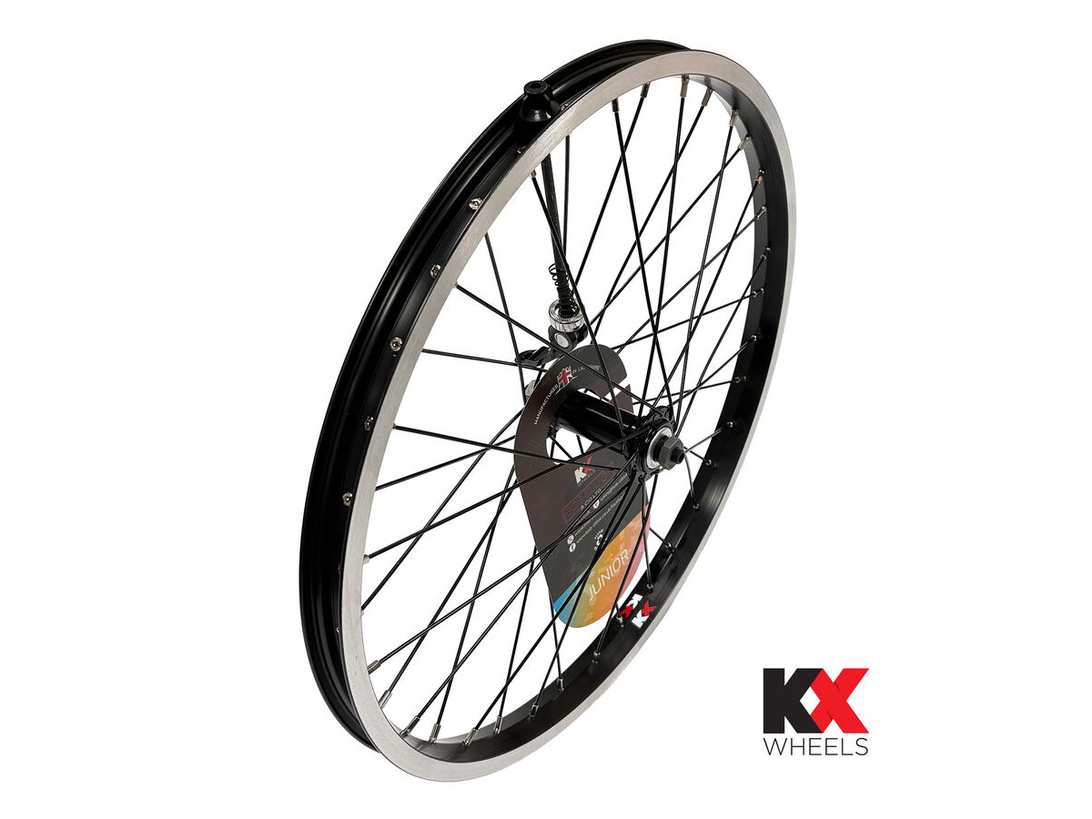 KX Junior 20" Singlewall Q/R Wheel Rim Brake in Black (Front) click to zoom image