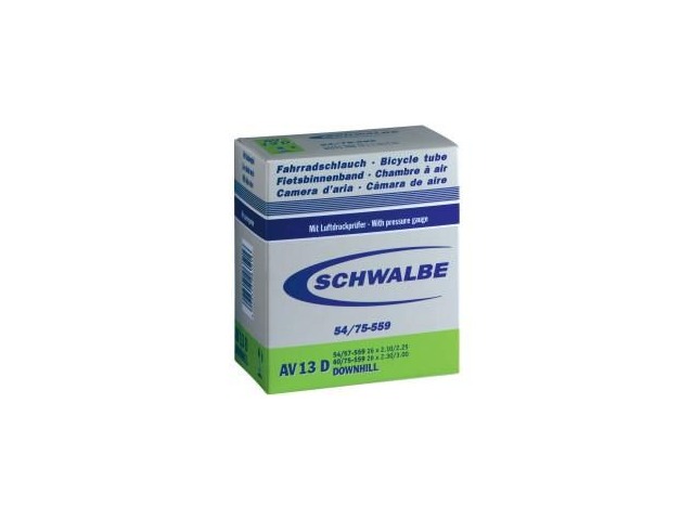 SCHWALBE 26x2.1-26x3.0 AV(Auto/Schrader)290g Tube AV13D click to zoom image