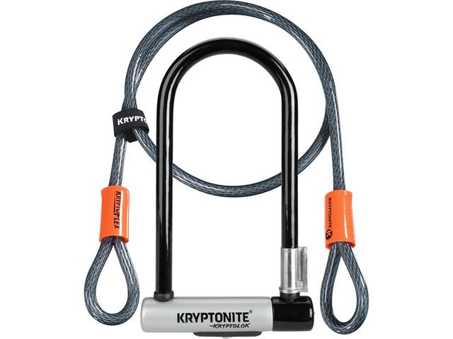 KRYPTONITE KryptoLok Standard U-lock with 4 foot Kryptoflex cable click to zoom image