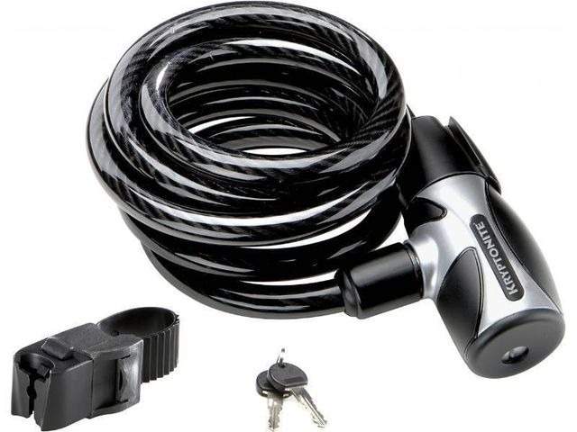 KRYPTONITE Kryptoflex key cable lock with bracket (12 mm x 180 cm) click to zoom image