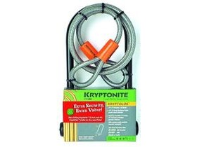 KRYPTONITE KRYPTOLOK SERIES 2 STD U-LOCK & 4 FOOT FLEX CABLE