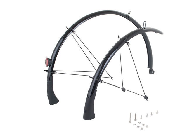 M-PART Primo full length mudguards 700 x 68mm black click to zoom image