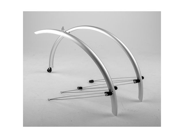 M-PART Commute full length mudguards 700 x 55mm silver click to zoom image