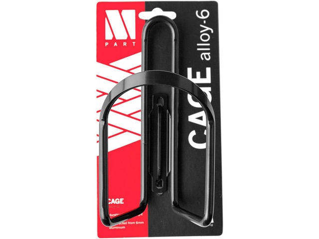 M-PART Bottle cage Alloy 6 mm aluminium black click to zoom image