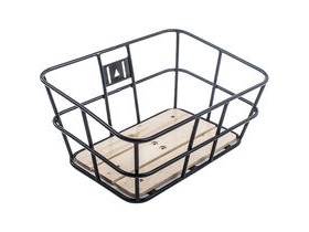 M-PART Portland ubular metal basket with wooden base