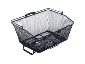 M-PART Brocante mesh rear basket with spring clips and handles