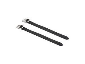 M-PART Leather basket straps, high quality, universal fit Black