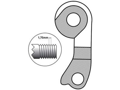 M-Part GEAR HANGER Bulls (direct mnt M12 1.75) click to zoom image