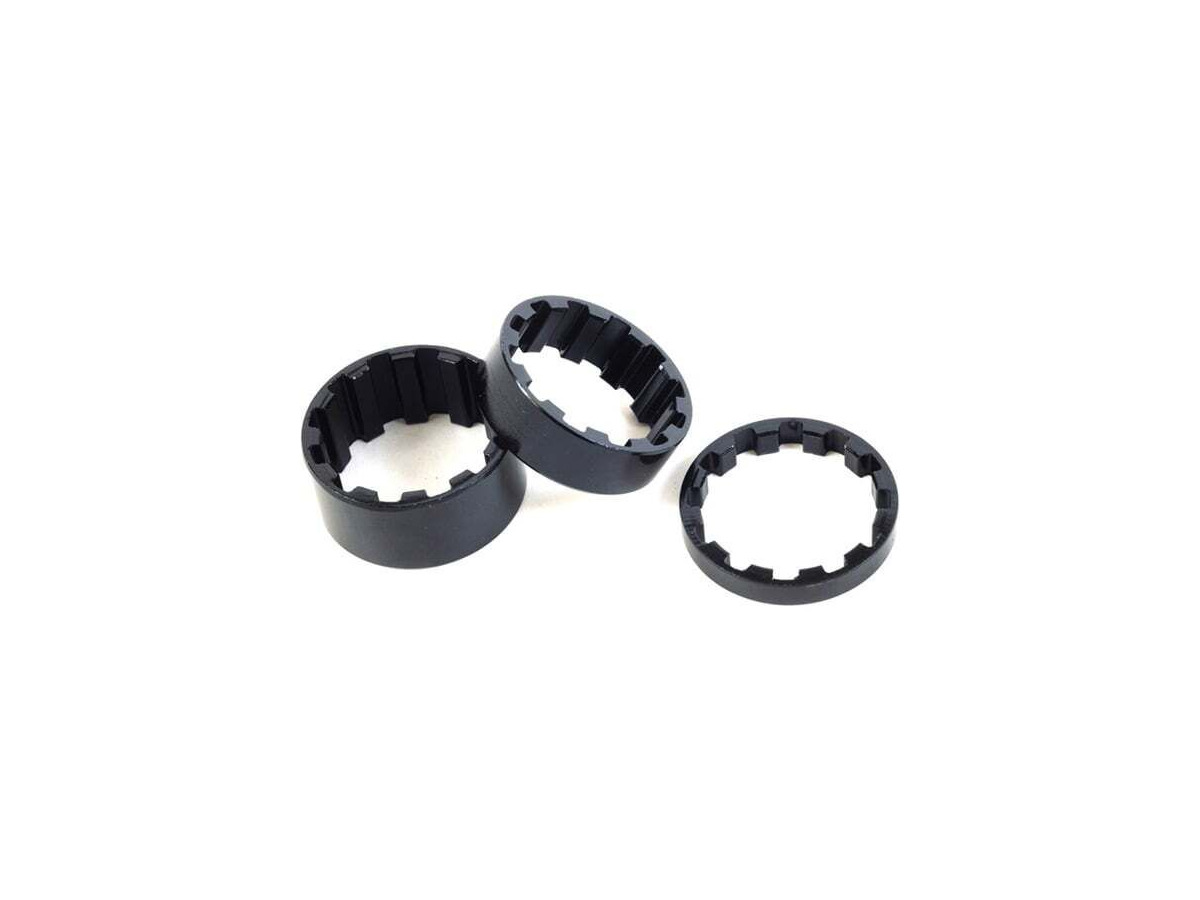 M-Part Splined alloy headset spacers 1-1/8 inch x 10 mm black click to zoom image
