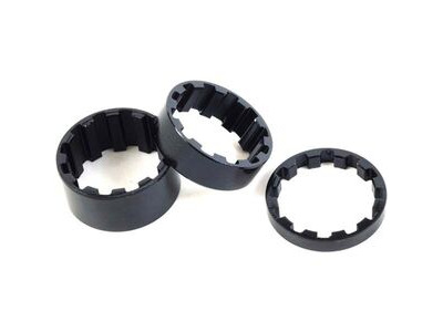 M-Part Splined alloy headset spacers 1-1/8 inch x 15 mm black
