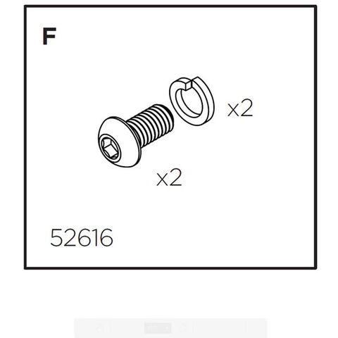 Thule Pack'n Pedal Hook fixing bolts with washers click to zoom image