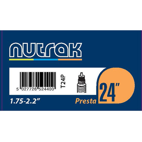 NUTRAK 24 x 1.75 - 2.125 inch Presta inner tube click to zoom image
