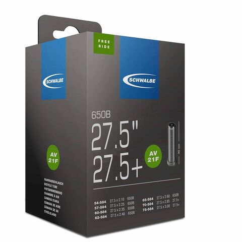 SCHWALBE AV21+ Air Plus Inner Tube 27.5 x 2.10-3.00 click to zoom image