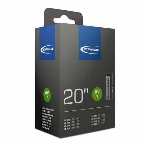 SCHWALBE AV7 Air Plus Inner Tube 20 x 1.50-2.50 click to zoom image