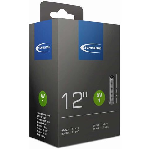 SCHWALBE AV1 Inner Tube 12 x 1.75-2.10 click to zoom image