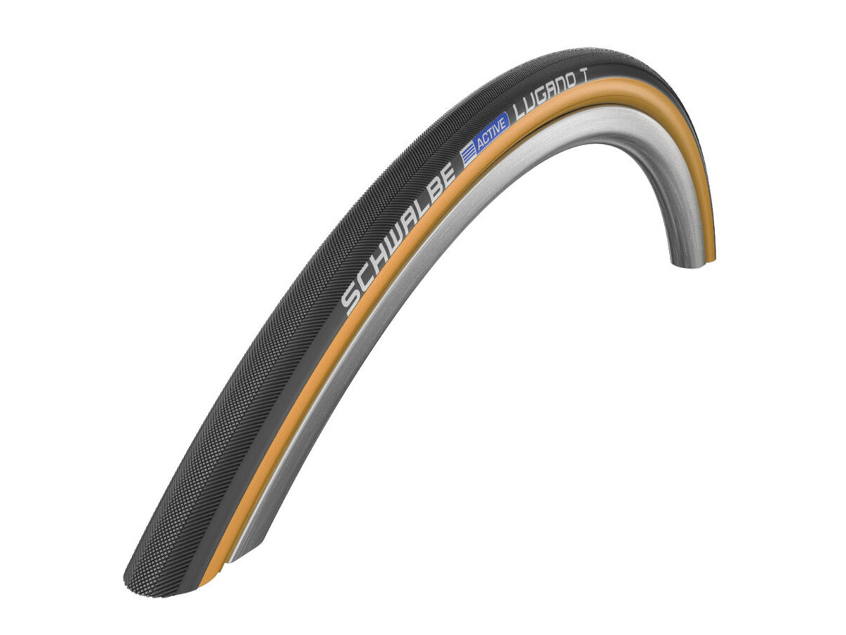Schwalbe Lugano 700 x 25c Beige/Black Wire Bead click to zoom image