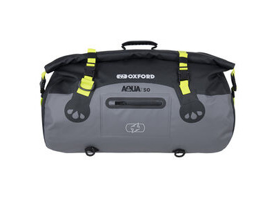 Oxford AQUA T-50 ROLL BAG - BLACK/GREY/FLUO