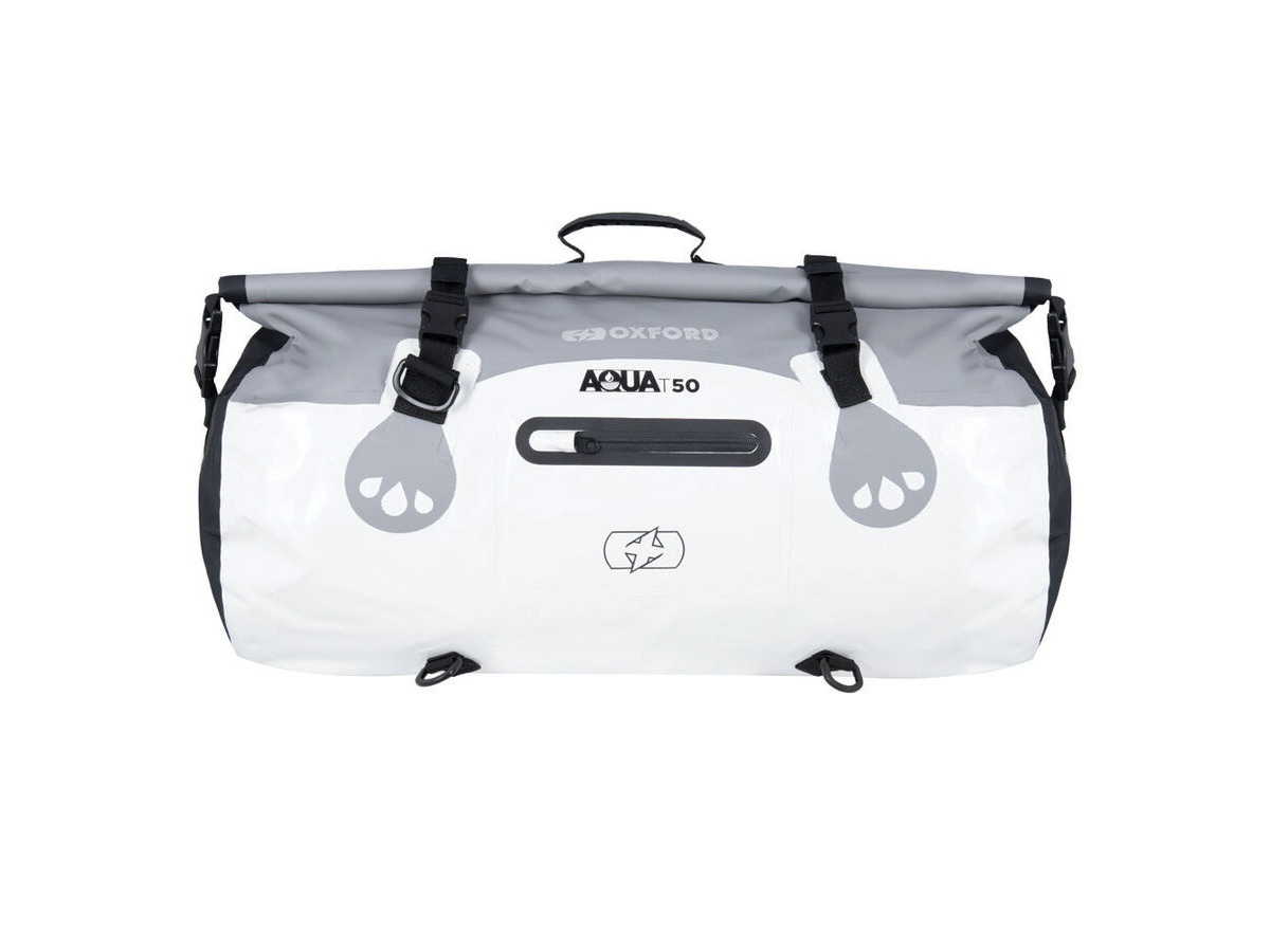 Oxford AQUA T-50 ROLL BAG - GREY/WHITE click to zoom image