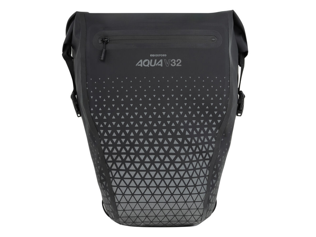 Oxford Aqua V 32 Double Pannier Bag Black click to zoom image